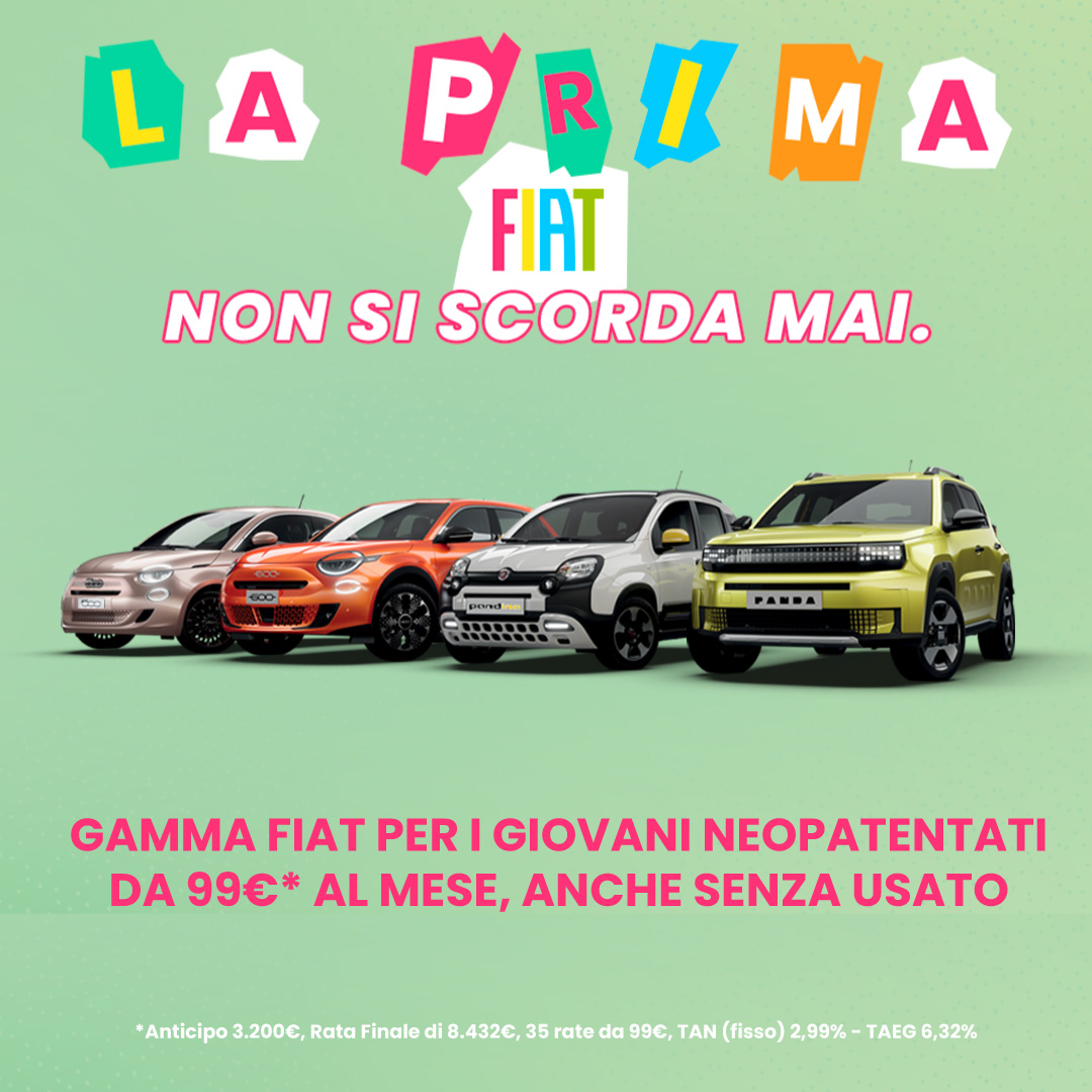 Scopri gamma fiat per i giovani neopatentati